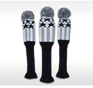 Cover แบบผ้าถัก เซ็ต 3 ชิ้น PLAYEAGLE Premium Golf Wood Headcovers Set of 3 - Elegant Star Design fo