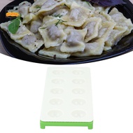ORIENOR Ravioli Maker Press, Aluminum Alloy ABS Green Silver Ravioli Mold, Durable Practical 10 Hole