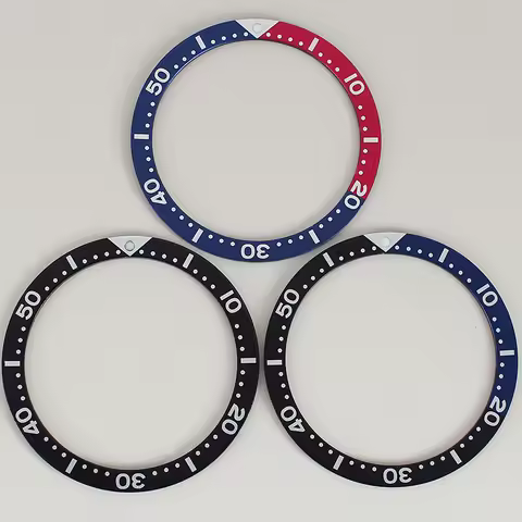 39.1mm*32.3mm Watch Bezel Flat Aluminum Bezel Insert Rings For SKX 007 SKX013 SKX SRPD Man Watch Cas