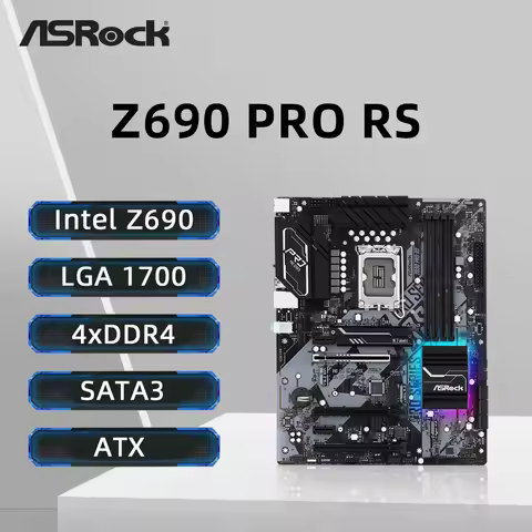 ASRock Z690 PRO RS Motherboard Supports i9-14900K i7-12700K i5-12400F CPU LGA 1700 4xDDR4 5333 MHz U