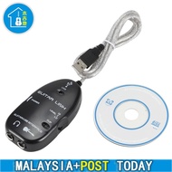 USB Guitar Cable Guitar to USB Interface Link Cable Adapter Audio Connector Recorder for PC USB