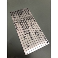 Aluminum Plate with Etching/Plat Keluli Tahan Karat