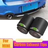 1 Piece Real Carbon Exhaust Muffler Tips for MINI Cooper JCW R50 R53 R55 R56 R57 R58 R59 R60 R61 F54