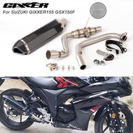 Motorcycle Modified Exhaust Pipe Suitable for GIXXER155 GIXXER 155 Exhaust Pipe Full Section Set SF1