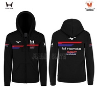 Hoodie Zipper Sweater Jaket 2026 Team Balap Honda Racing Formula One F1 Jaket Hoodie Resleting