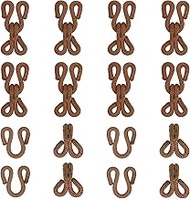 YELARXI Sewing Hooks and Eyes, 23mm Covered Hook Eye Sewing Closure Fasteners Sew on Snaps Fit for B