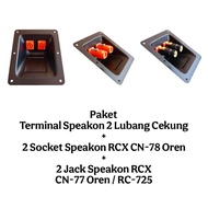 Terminal Package 2-Hole ConcaveSPEAKON + 2 Sockets RCXSPEAKON + 2 Jacks RCXSPEAKON