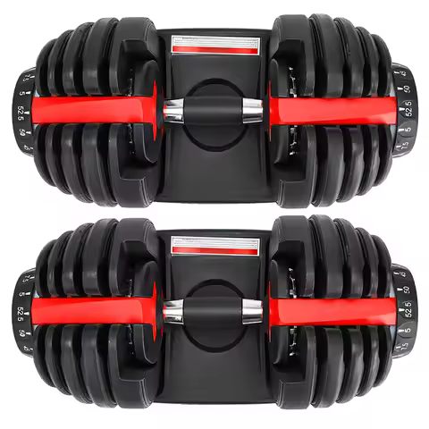 Custom Logo 24kg Adjustable Dumbbell Set 53.5 Lbs Fitness Equipment Fitness Free Weight