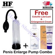 Men Enlarge Vacuum Pump Increase Size Bigger Longer Sensual Adult Toy for Men - Pam Pembesar Zakar (Free Lubricant &amp; Cream)