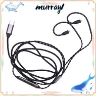 MURRAY MMCX to Type C Headphone Cable, Built In Microphone 120cm / 47.24in 4-Strand Braided Upgrade 