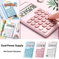 YOLANDA Scientific Calculator, Dual Power Supply 8-Digit Mini Pocket Calculator, Cartoon Large Scree