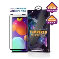tempered glass samsung galaxy m62 full cover black - premium glass pro
