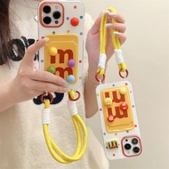 M&M Anti-Crack Cute Peanut Card Holder Case Redmi 0 Note15 Pro plus 5G 15C 13x A3 A5 Note 14 Pro Plu