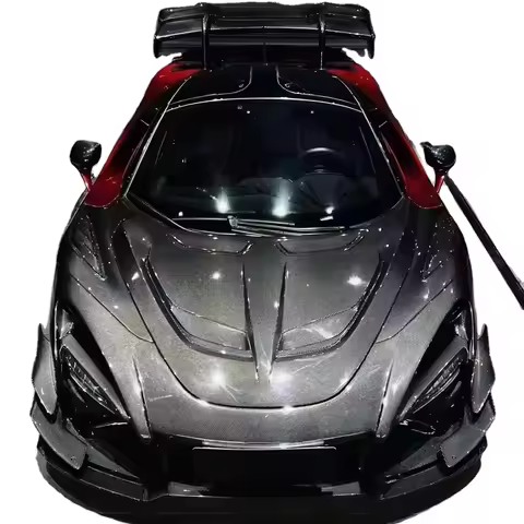 For McLaren 720S Carbon Fiber Body Kit 720S Upgraded Senna GTR-style Front Bumper Hood Spoiler Diffu