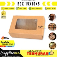 Dus 15x10x5 / Dus Brownies Box 15x10x5 / Kemasan Brownies Box 15x10x5 / Box Brownies Jendela Kemasan
