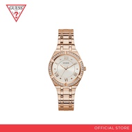 GUESS LADIES SPORT Rose Gold Tone Case White Dial Watch