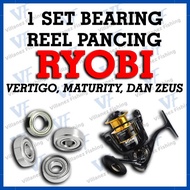 RYOBI BEARING REEL SET VERTIGO, MATURITY, AND ZEUS MINI BEARING FISHING SPARE PART KEREKAN LAKER WHE