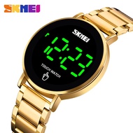 SKMEI 1550 Jam Tangan Digital Layar Sentuh + LED Luminous Anti Air Model Gesper untuk Pria