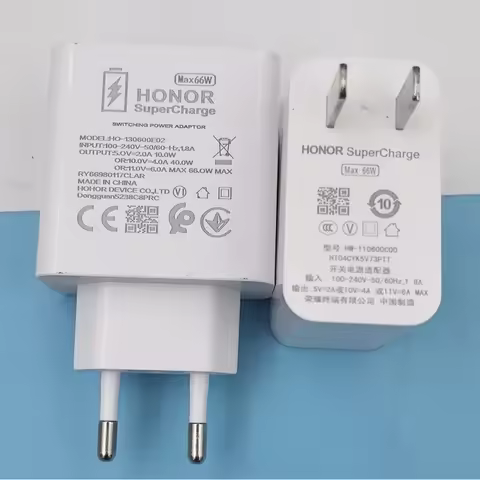 Honor Magic 8 7 6 66W Super Fast Charger EU/US/UK For Honor 400 300 Pro X70 X60 GT Magic V5 V3 VS3 T