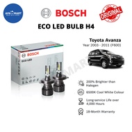 BOSCH Eco H4 LED Headlamp Bulb Cool White (2pcs) 12V 24W for Toyota Avanza  (2003-2011(F600) Lampu Mentol Depan Putih
