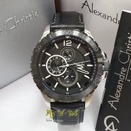 PRIA Alexandre Christie 6510 Black Silver Watches / Alexander Christie 6510 Men's Watches