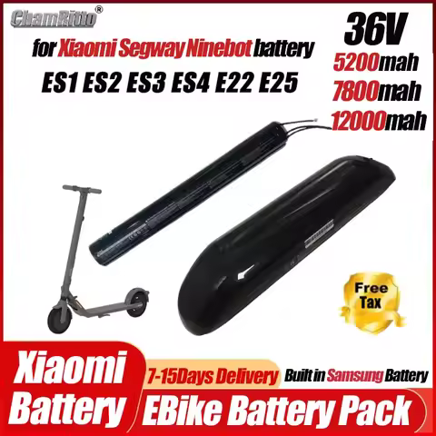 36V Lithium Battery 5200mah 7800mah 12800mah pack for 36v Xiaomi Segway Ninebot ES1 ES2 ES3ES4 E22 E
