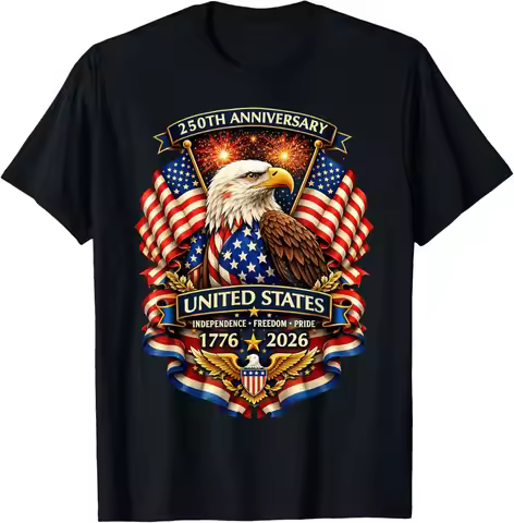 USA Independence 250th Anniversary 1776 2026 4th of July T-Shirt