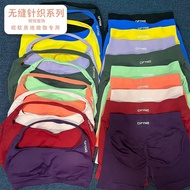 European American Hot Sale DFYNE Halterneck Bra Shorts Set Comfortable Sports Fitness Yoga Elastic w