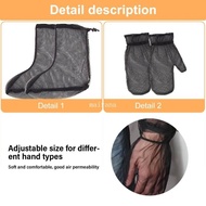 【MT】 Mosquitoes Mesh Glove Fly Screen Insect Shield Mesh Foot Cover Camping Insect Shield Glove for 