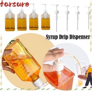 TARSURE Syrup Drip Dispenser, 5/8/10CC 1600ml Coffee Syrup Press Bottle,  with Scale Large Capacity 