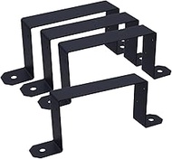 LC LICTOP Trailer Stake Pocket Bracket for 6.3IN x 3.65IN Wood Lumber Uprights Steel Stake Posts She