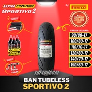ASPIRA PREMIO SPORTIVO 2 TIRES (90/80-17 / 100/80-17 / 110/70-17 / 120/70-17 / 140/70-17 / 150/60-17