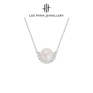 Lee Hwa Jewellery Nacre Pearl Half-Moon Diamond Necklace