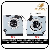 ACER NITRO 5 AN515-58 AN517-55 AN515-46 N22C1 PH315-55 PH317-55 CPU & GPU COOLING FAN