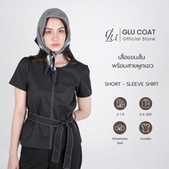 Gluecoat | [U645/U646] Black/Pink Short-Sleeved Shirt Simple And Elegant Looks Expensive. There Is A