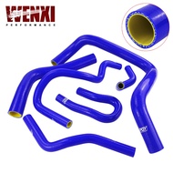 blue & yellow 6PCS Silicone Radiator Hose kit For HONDA CIVIC DOHC Type R DC2 EK4/9 B16A/B B18C With