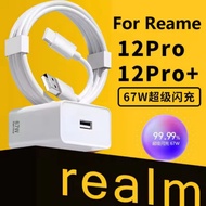Original Realme 67W Charger EU/US SuperVOOC Fast Charging Adapter Type C Cable For Realme 12 11 10 P