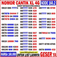 Nomor Cantik XL TRIPLE ABAB AABB - Nomer Cantik XL ABAB KWARTET PANCA