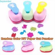 SEPTEMBER Flower Furador, Random Color 7*6*4cm DIY Paper Cut Puncher, Punches Maker Labor Saving Cut