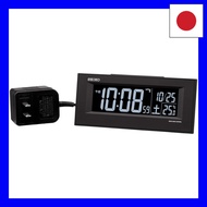 【Direct From Japan】Seiko Clock Table Clock 01: Black Body Size: 6.4 x 15.4 x 3.9cm Alarm Clock Radio