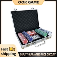 200-POKER CHIPS SET - This poker set includes 500 casino chips in four colors for different value ho