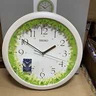 Seiko Clock QHA010H LED Auto Constant Light Bright Nature Motif Clock for Kid's Room Wall Clock QHA010