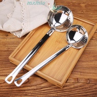 MXMIO Strainer Spoon Fondue Restaurant Kitchen Tool Stainless Steel Double-Use Creative Soup Ladle