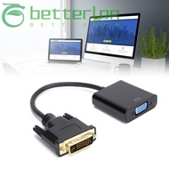 BETTER-LONTIME DVI Male to VGA Female Adapter, DVI 24+1 to VGA Plug and Play DVI-D to VGA Adapter, P