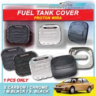 Proton Wira 1993 - 2007 Carbon Chrome Fuel Tank Cover Fuel Cap Shining Carbon Matt Black Glossy Blac