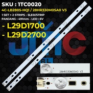 Backlight TV TCL 29 Inch L29D1700 L29D2700 4C-LB2805-HQ1 / 28HR330M05A0 V3