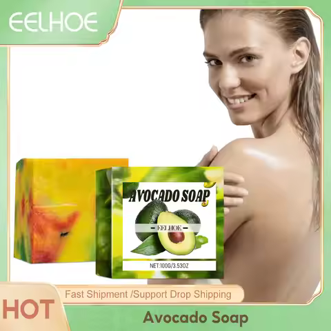 Avocado Jasmine Handmade Soap Deep Body Cleansing Nourishing Hydrated Skin Oil Control Brigthening S