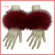 Elastic Sleeve Cover Fluffy Sleeve Cover Fluffy Faux Fur Wrist Warmers for Women Stylish Warm Sleeve