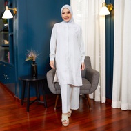 Geela X Aurelie Hermansyah - Yasmin Flower Brown Tunic (G.1730) | Tunik Wanita