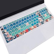 WSLUCKO Silicone Keyboard Cover Skin for 15.6 HP Pavilion &amp; HP Laptop 15-eg 15t-eg 15-eh 15-er Model Series, HP Laptop 17 17-cn 17-cp 17z-cp Model Series ,Red Rose